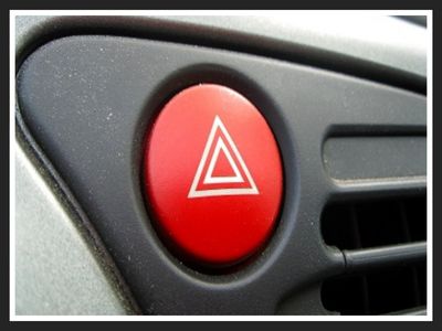 car emergency flashers button